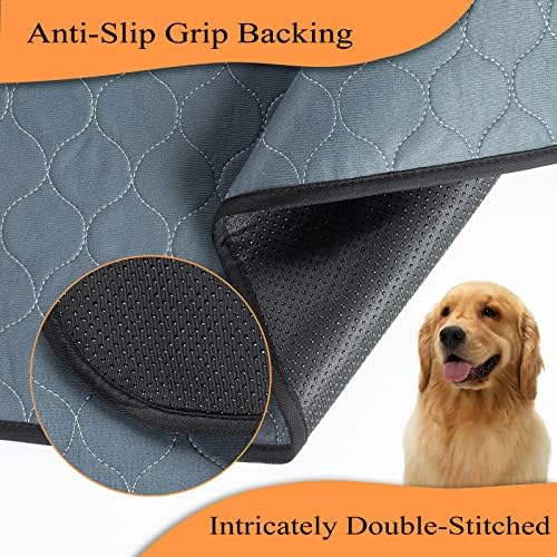 Bunlitent Washable Pee Pads for Dogs 24" x 36", 5 Pack, Ultra-Absorbent