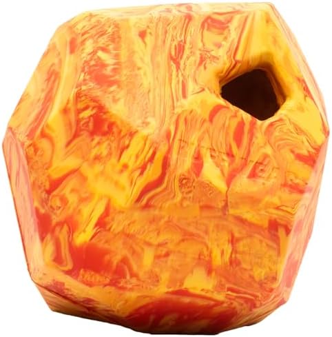 Ruffwear, Gnawt-a-Rock, Interactive Dog Toy, Salamander Orange