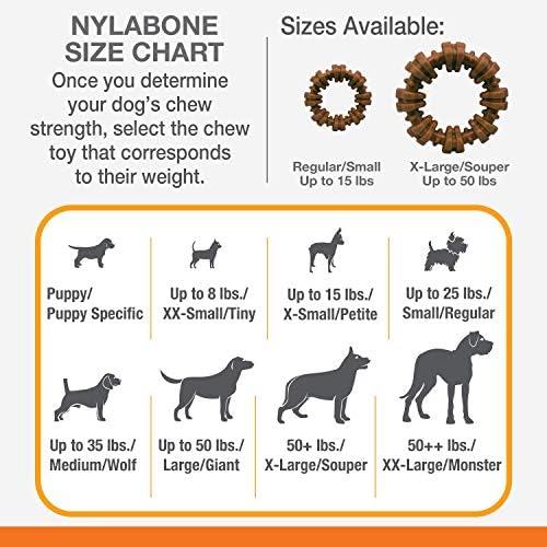 Nylabone Textured Ring Power Chew Toy for X-Large Dogs 50+ lbs