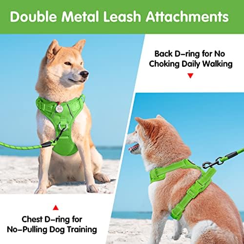 PoyPet Dog Harness and Leash Set, No Pull Vest with Front Clip and Handle