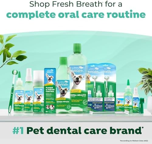 TropiClean Fresh Breath Drops for Cats, Cat Breath Freshener, 2.2oz