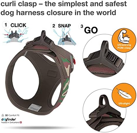 Vest Harness curli Clasp Air-Mesh Camo 2XS