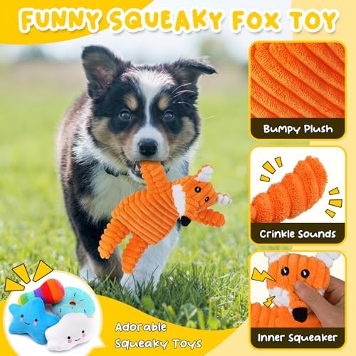 Zeaxuie 23 Pack Luxury Puppy Toys for Teething Small Dogs, Puppy Chew Toys with Rubber Toy, Rope and Squeaky Toys