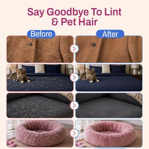 Nexius Pet Hair Remover Glove for Dogs & Cats, Reusable Electrostatic Pet Hair Removal Mitt, Fur Remover Glove, Dog Hair Remover Mitt, Cat Hair Mitt Glove, Pet Grooming & Lint Removal Tool