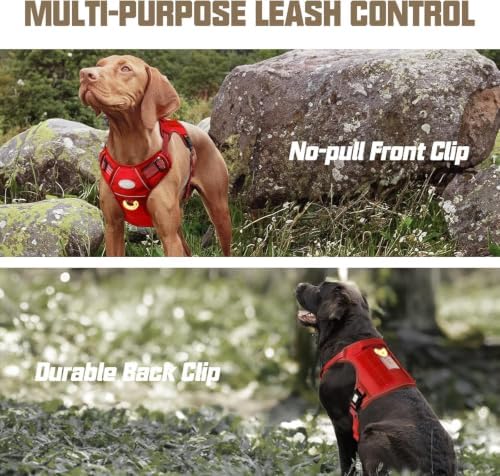 AUROTH Dog Harness for Small Medium Dogs, Tactical No Pull Dog Vest