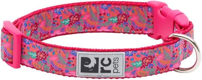 RC Pets Clip Collar | Reflective Label for Visibility Adjustable Comfortable & Secure Fit | Frida, Medium, 1-Inch