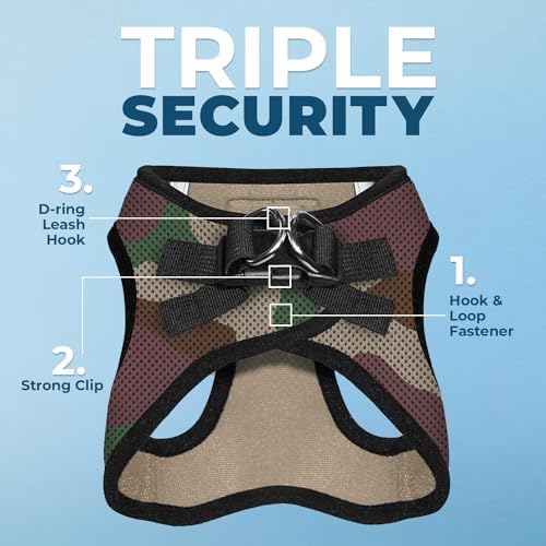 Voyager Step-in Air Dog Vest Harness - Army, Small