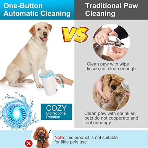Rechargeable Automatic Dog Paw Cleaner, 2 in 1 Dog Paw Washer Cup
