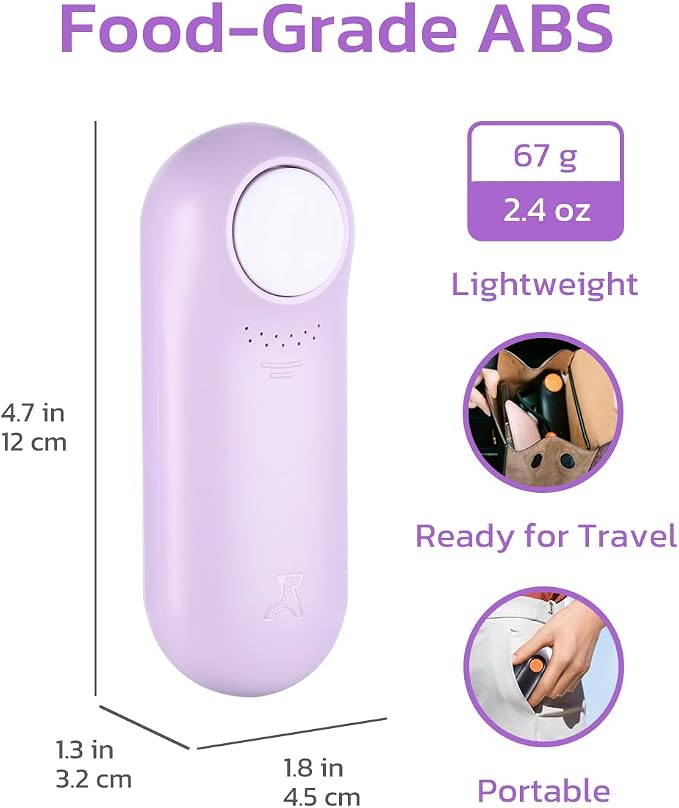 Clink Design Dog Training Clicker & Dog Clicker with Treat Storage, Purple | Clicker Dog Trainer, Compact Dog Clicker for Puppy Training or Cat Clicker, 2.36 oz