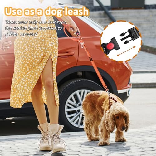 Laqibak Removable Dog Seat Belt Harness for Car, 3 in 1 Pet Seatbelt Leash