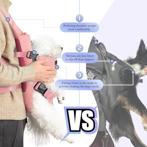 YUDODO Front Pet Carrier Backpack for Small Dog, Legs Out Dog Chest Carrier