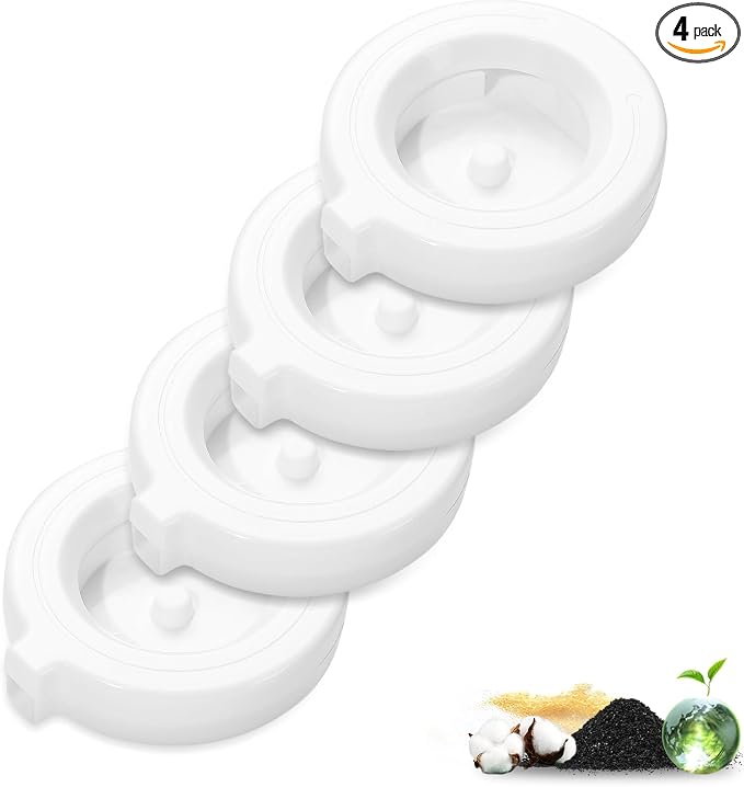 Dog Water Dispenser Filters, Triple Filtration System For 3L/3.6L/4.6L/6L/8L Pet Water Dispenser, Pet Fountain filter Replacement (4 Pcs)