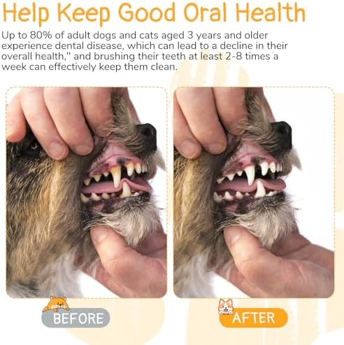 200 Pcs Dog Toothbrush Dual Headed Dental Brushes Bulk Dog Tooth Brushing Kit Long Handle Soft Bristles Pet Tooth Brush for Large and Small Dogs, Cats, Puppy Teeth Cleaning Dental Oral Care