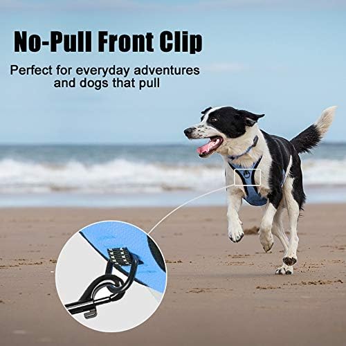 PoyPet No Pull Dog Harness Small, Reflective Vest with Front Clip & Handle