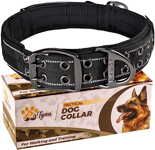 ADITYNA Heavy Duty Dog Collar for Extra-Large Dogs with Traffic Handle
