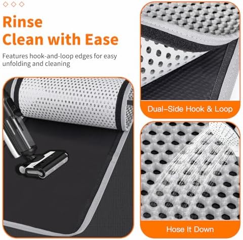 Large Cat Litter Box Mat for Cats, Double Layer Cat Litter Trapping Mats
