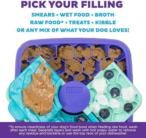 Outward Hound Nina Ottosson Lick N' Flip 3-in-1 Dog Toy Treat Puzzle, 7.4"