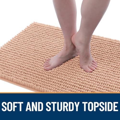 OLANLY Dog Door Mat for Muddy Paws 30x20, Extra Absorbent Chenille Mud Mat