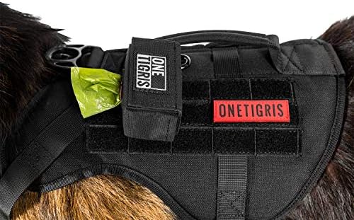 OneTigris Waste Bag Dispenser Mini Pouch Holder for Dog Cat Poop Bag & Baby Diaper Bag (Black)