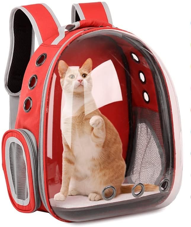 Soft Cat Carrier Backpack with Hole- Lightweight Dog Bag Carrier for Pets, Breathable Hard Cat Carrier for Travel