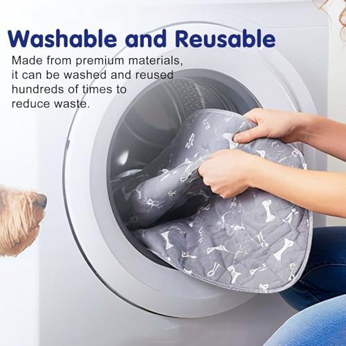 Pee Pads with Pheromones, Elite Pads for Cats, Washable Pee Pads for Dogs, Leak-Proof & Anti-Slip Pet Training Pad for Home & Travel (Brown-A, S: 11.8" × 11.8")