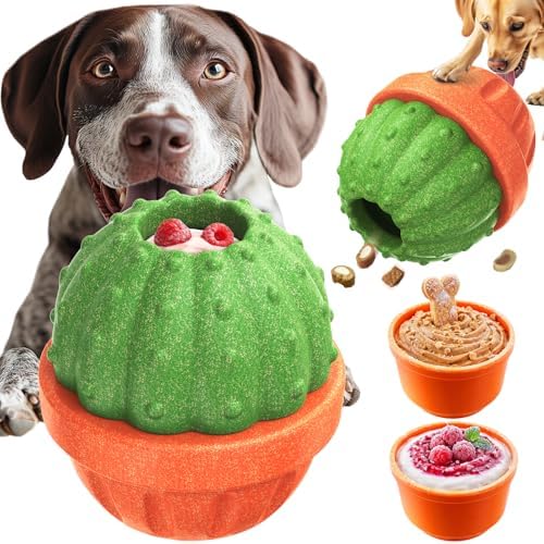 KADTC L, 3 in 1, Frozen Treat Dog Toy, Kibble Dispenser & Chew & Lick Ball