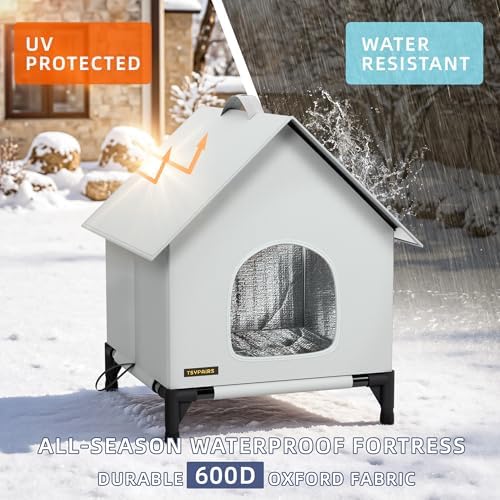 Cat House - Outdoor Cat House for Indoor and Outdoor Use - Insulated and Weatherproof，Waterproof Shelter for Small/Medium Cats