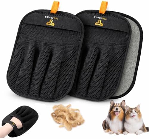 Pet Hair Removal Glove – Reusable Pet Hair Remover for Couch, Clothes, Car & Laundry | Works on Dogs & Cats | Multi-Surface Pet Hair Removal Tool