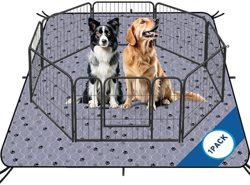 Fostanfly Washable Pee Pads for Dogs, Extra Large 72"x80"-1 Pack, Gray