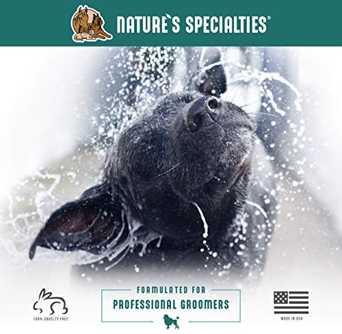 Nature's Specialties EZ Out Deshedding Ultra Concentrated Dog Shampoo for Pets, Makes up to 4 Gallons, Natural Choice for Professional Groomers, Removes Unwanted Hair, Made in USA, 32 oz