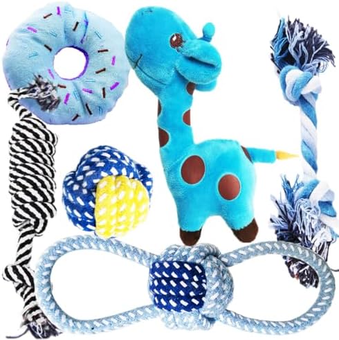 Dog Toys Small Dog Chew Toys Dog Teething Toys Squeaky Toys Chihuahua Pomeranian Corgi and PoodlesToys 6 PCS