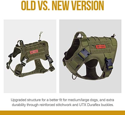OneTigris Tactical Dog Harness, Full Body Harness with Handle for Large Dog