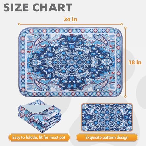 KOOLTAIL Washable Pee Pads for Dogs, 2 Pack Super Absorbent Reusable Puppy Training Pads Waterproof, Nonslip and Leak-Proof Dog Pee Pads, Large Pet Mats Whelping Pads for Floor, Crate, Couch 36"x41"