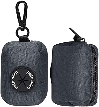 Petmolico Dog Poop Bag Holder Dispenser 2 Pack, Deep Gray