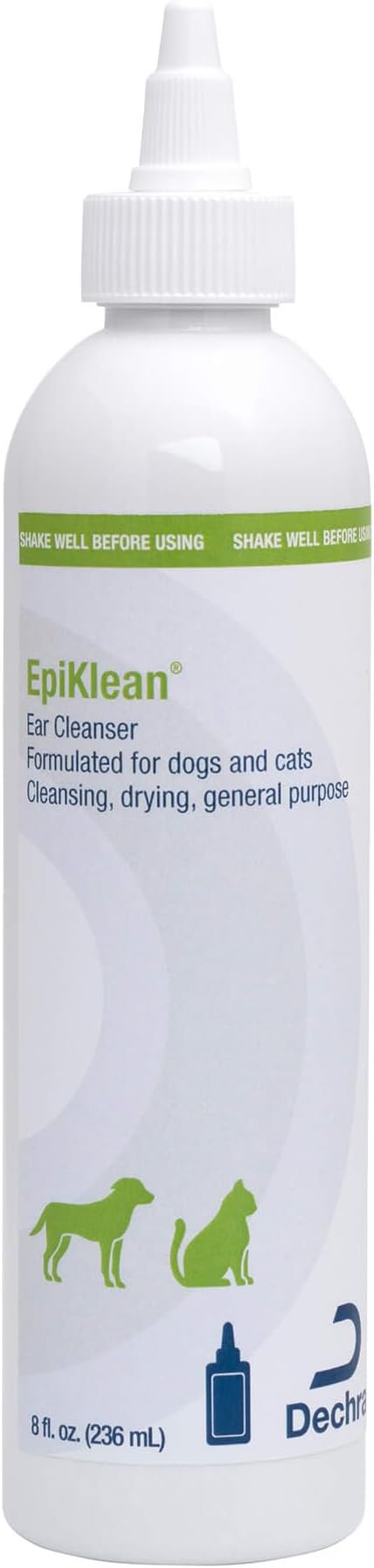 Epiklean® Ear Cleanser for Dogs and Cats, 8 Fl Oz | Cleansing, Drying, General Purpose; Packaging May Vary