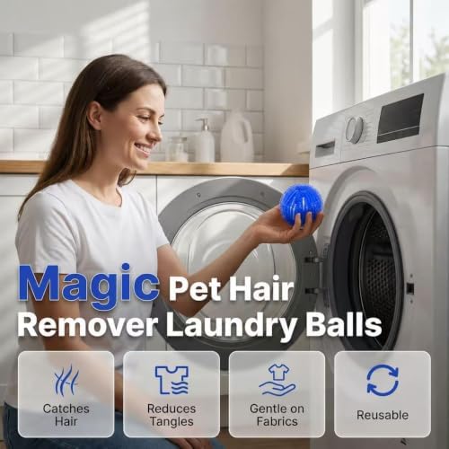 Pet Hair Remover for Laundry (Large Blue)