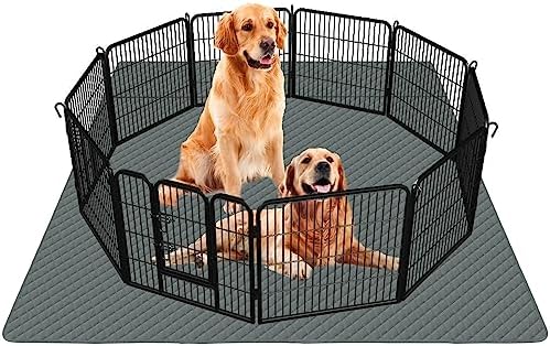 Washable Pee Pads for Dogs 72"×72" Reusable Puppy Pads Extra Large, Waterproof Pet Training Pads Leakage Non-Slip, Dog Pee Pads Whelping Pads for Playpen, Crate, Sofo, Car, Bed