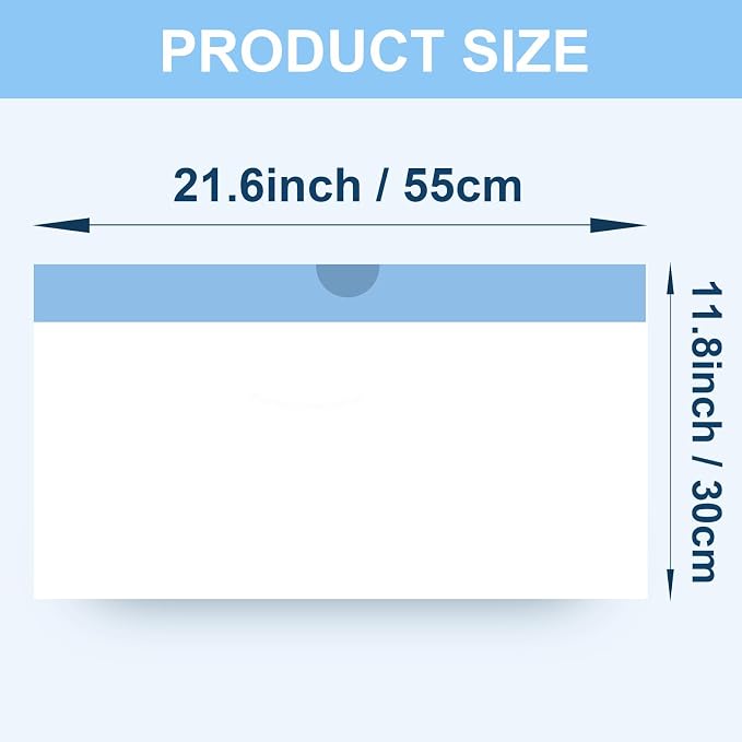 40 Count 21.6"Opening x 11.8"L Cat Litter Box Liners for Self-Cleaning Cat Litter Box, Replacement Automatic Litter Box Liners, 2 Rolls Drawstring Trash Bags for Robot, Extra Thick,（2 Packs/40 Counts）