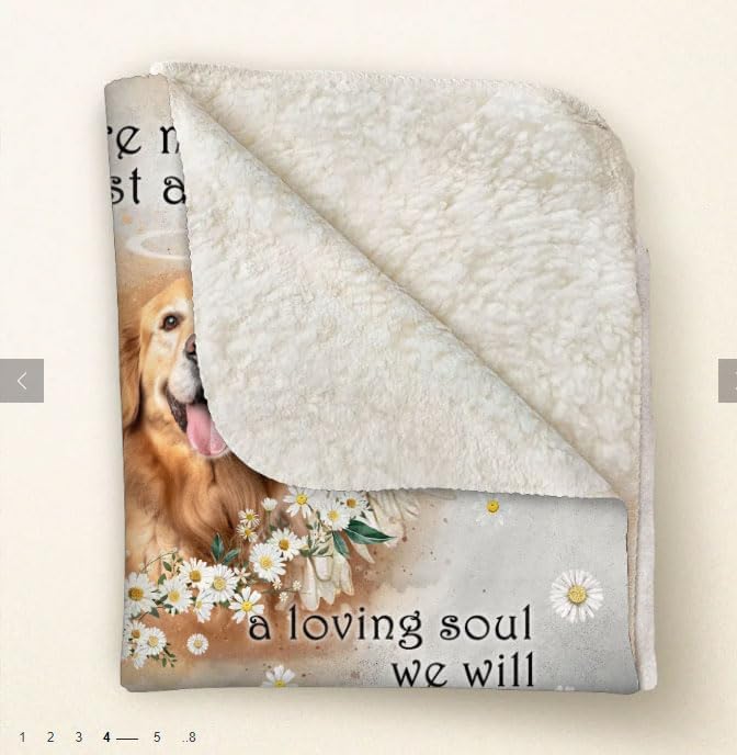 Pamaheart Custom Dog Face Blankets, Personalized Pet Photo Blanket, Fleece Dog Blankets, Customized Photo Throws, Dogs Dad Gifts, Pet Lover Gifts, Memorial Gift /20