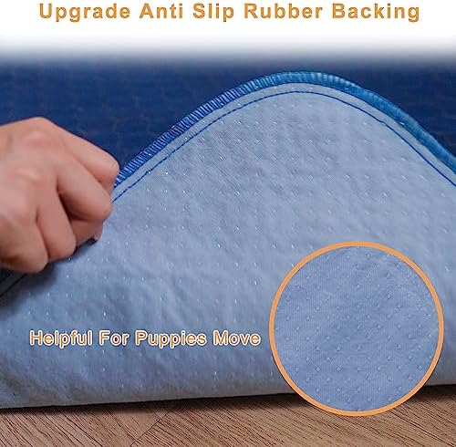 2Pack Dog Pads Washable 53”x65”,Pee Pads Waterproof,Anti Skid for Whelping Training