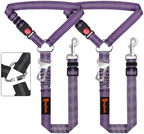Laqibak Removable Dog Seat Belt Harness for Car, 3 in 1 Pet Seatbelt Leash