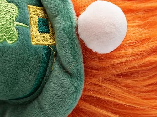 Flourish Pets 2 in 1 Multi-Layer Chew Toy for Active Dogs | Non-Toxic BPA Free Double Stitched Soft Fabric Exterior Dog Toys | Long-Lasting Dog Plush Toys – Leprechaun 3.5"