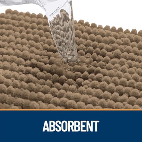 OLANLY Dog Door Mat for Muddy Paws 44x24, Extra Absorbent Chenille Mud Mat