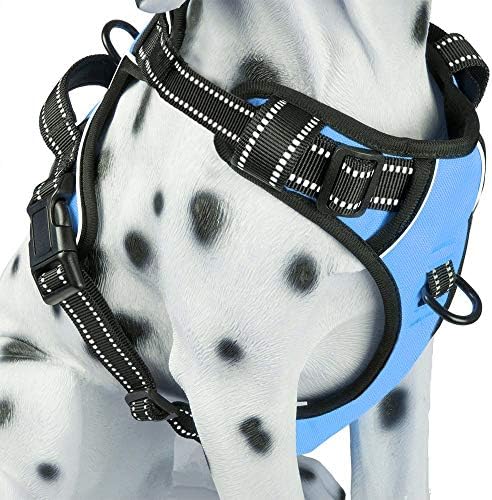 PoyPet No Pull Dog Harness Small, Reflective Vest with Front Clip & Handle