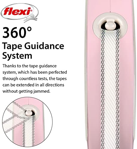 FLEXI® Classic Tape Retractable Dog Leash, Small, 10 ft - Pink/Rose