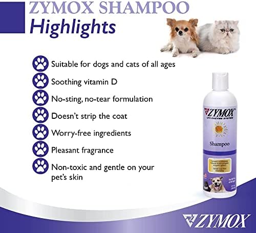 PET King Brands ZYMOX Shampoo for Dogs and Cats, 12oz