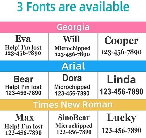 Personalized Dog Collar, Reflective Custom Dog Collar with Name Phone Number Adjustable Size (XS S M L) (Sky Blue)