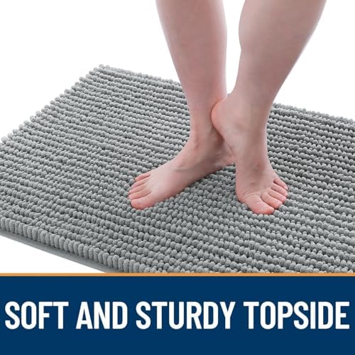 OLANLY Dog Door Mat for Muddy Paws 40x32, Extra Absorbent Chenille Mud Mat