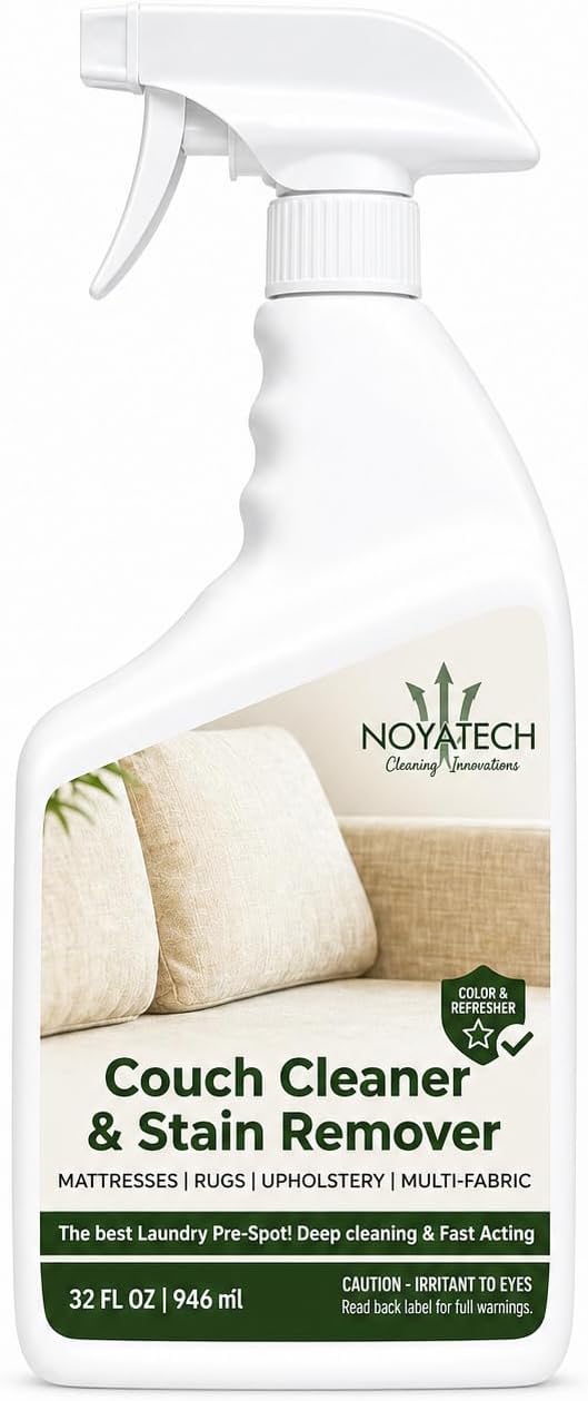 NOYATECH Couch Cleaner and Stain Remover Spray, Pet Safe Upholstery, 32 oz
