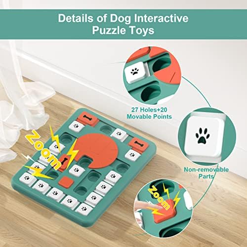 FOXMM Dog Puzzle Toys,Interactive Treat Puzzle Dog Toy for IQ Training